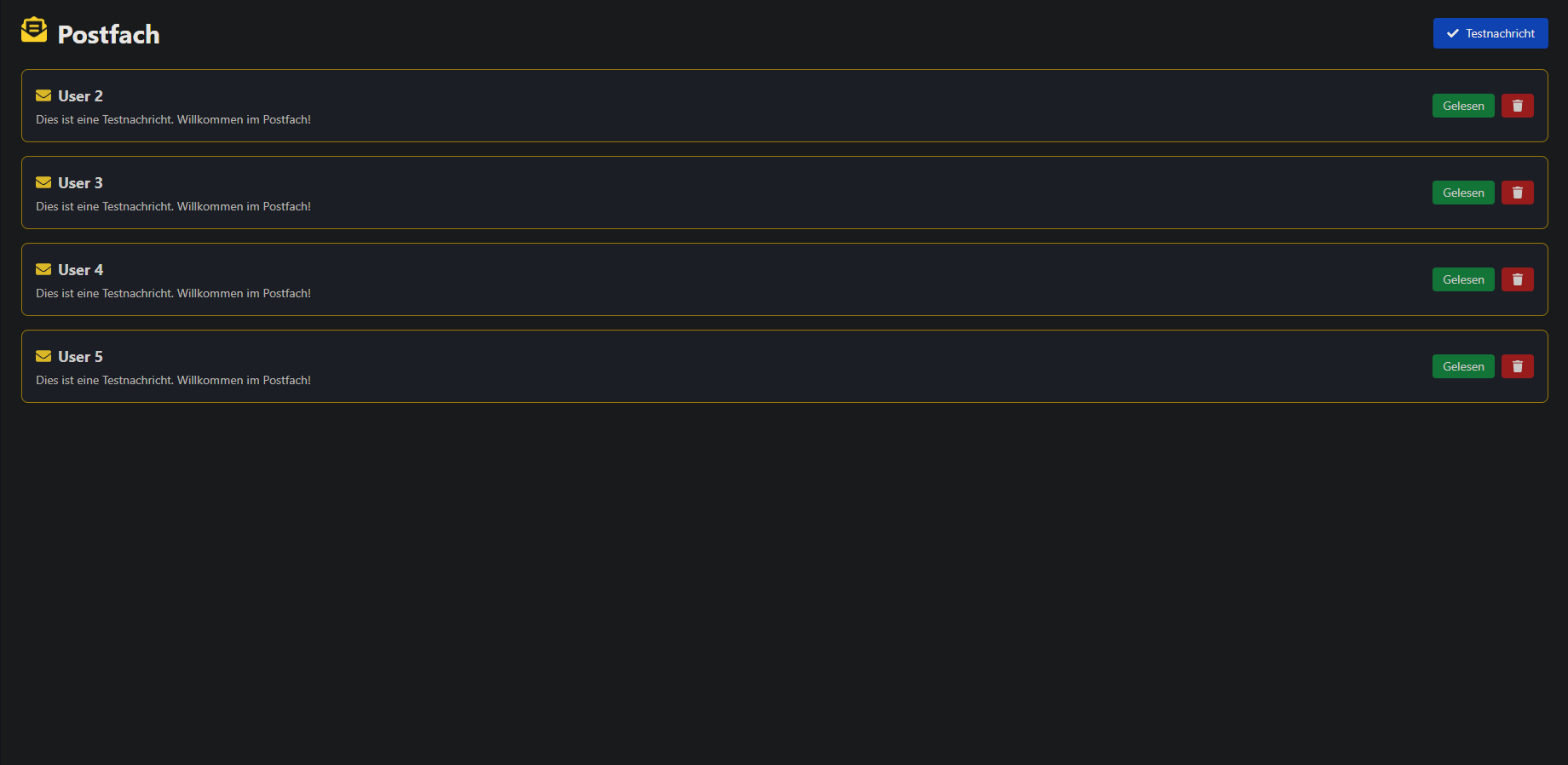 Chatsystem Vorschau